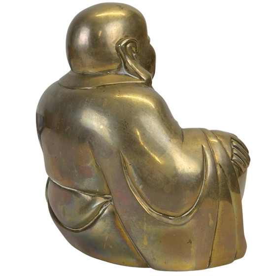 Budai de bronce antiguo — Finales de la dinastía Qing (circa 1880–1912) – Esculturas, Bronze, Brass (photo 4 of 11)