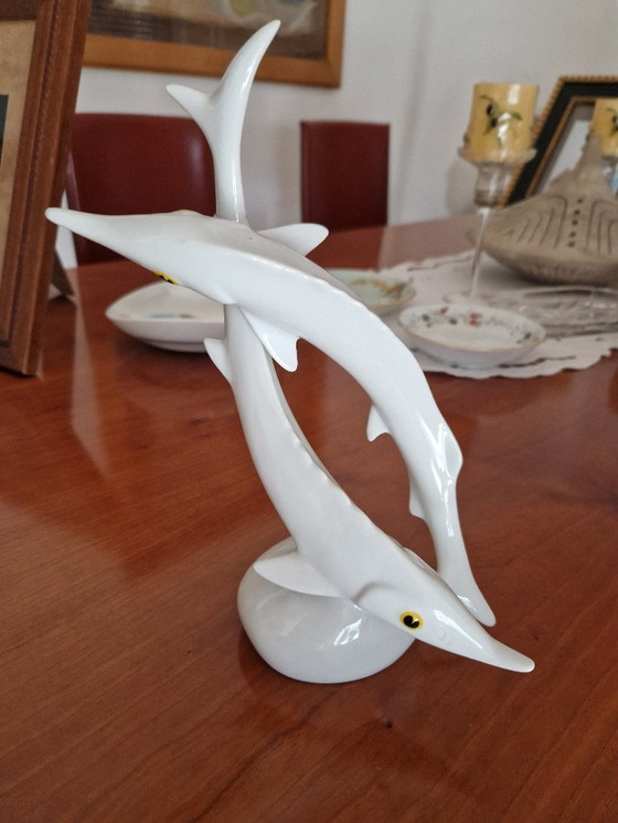 Image 1 of Störpaar aus feinem Hollohaza-Porzellan