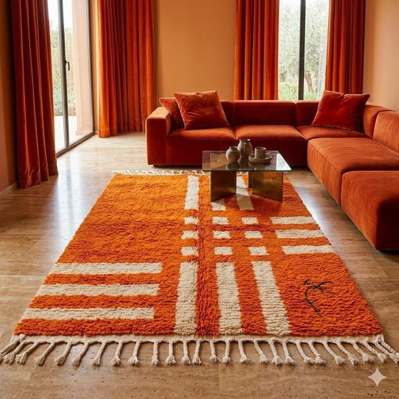 Tappeto Berbero Artigianale Arancione 260/160cm – Tappeti, Wool (photo 2 of 7)