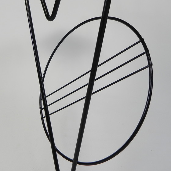 Image 1 of Fifties side table with newspaper rack and COGEBI ORNAMIN parts