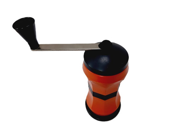 Image 1 of Macinacaffè vintage in plastica arancione