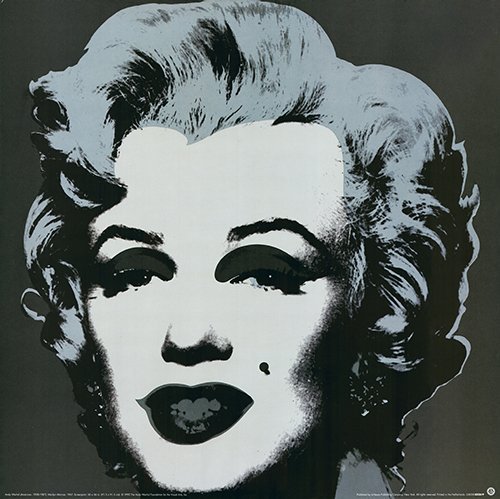 Andy Warhol --Marilyn Monroe (Schwarz)