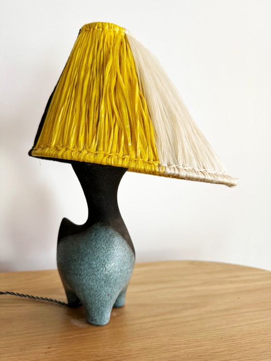 Image 1 of Vintage lamp by Lilette and Gilbert Valentin for Les Archanges, France 1950