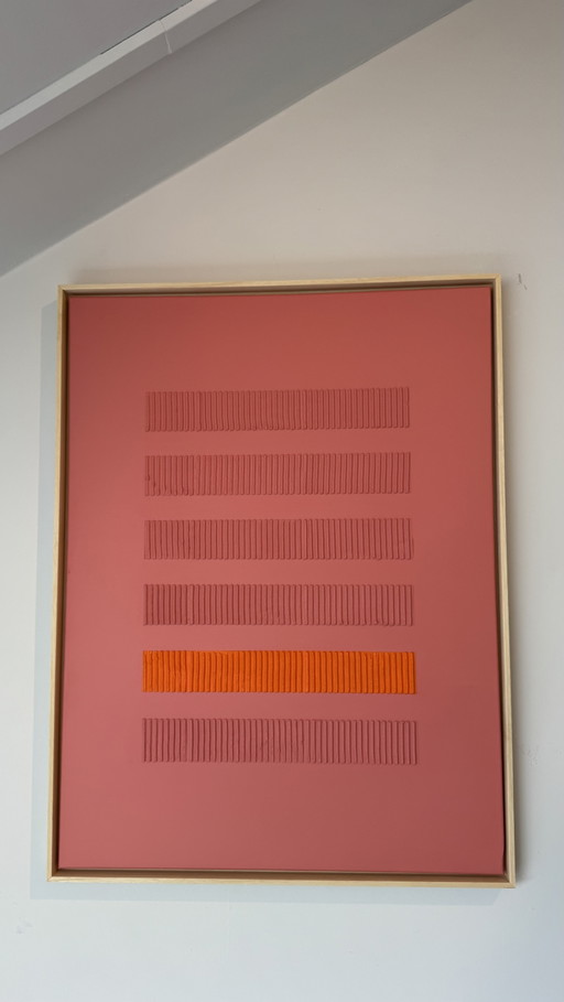 Rose & Terracotta 60x80 cm | Pintura Abstracta Texturizada Única
