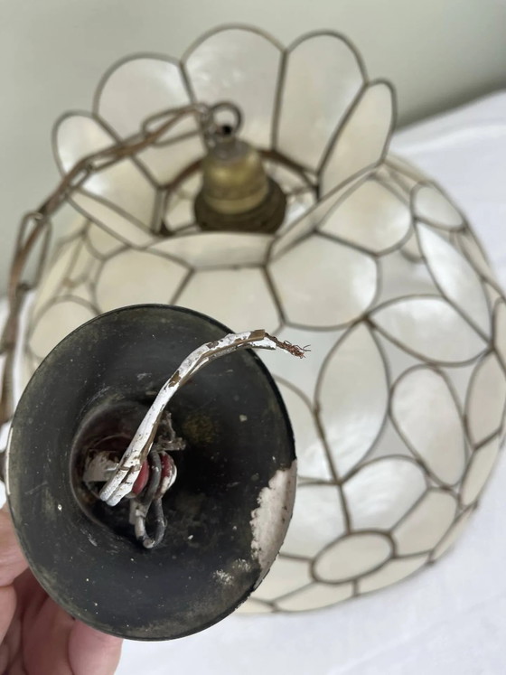 Grande suspension en nacre – Brass, Art Nouveau (photo 11 of 12)