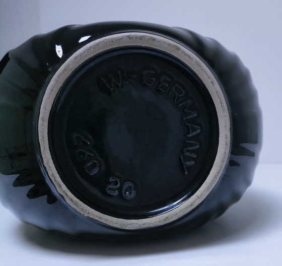 Image 1 of Vaso in ceramica nera, design W.Germany, anni '80