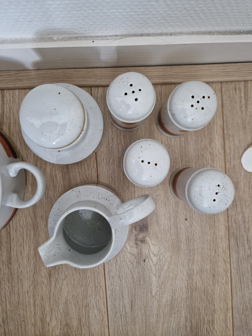 Vajilla vintage Stonehenge Midwinter + 4 platos (11 piezas)