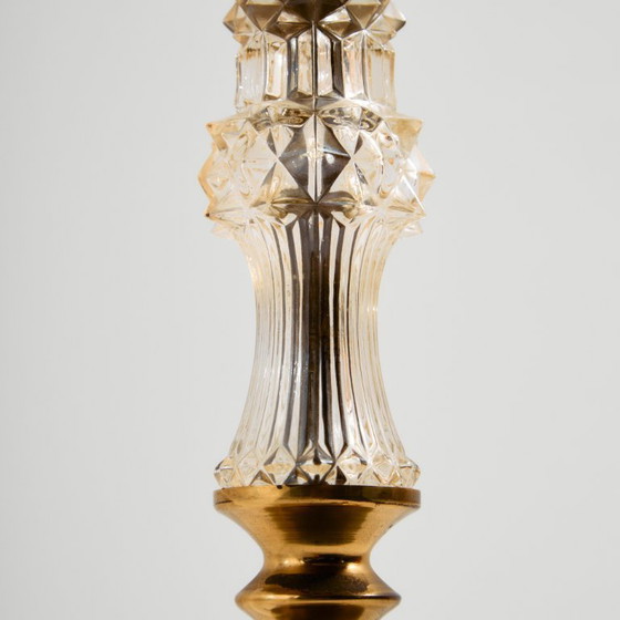 Image 1 of MK10968 Brass and Crystal Floor Lamp