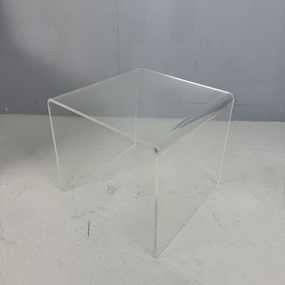 Image 1 of Vintage perspex side table