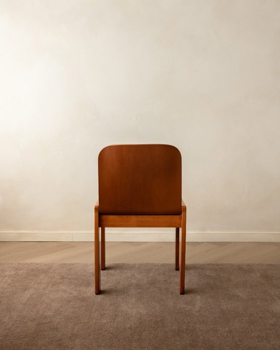 Sillas de comedor italianas de contrachapado, atribuidas a Molteni, años 70, juego de 4 – Molteni&C, Wood (photo 7 of 24)