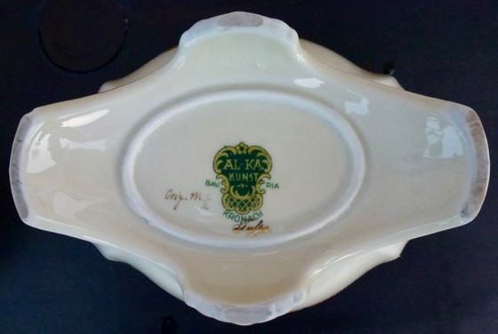 Image 1 of Alka Kunst - Bavaria - Vintage - Schaal - met deksel - Porselein, Tafelstuk.