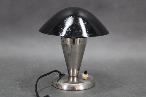Image 1 of 1930er Bauhaus-Tischlampe mit verstellbarem Schirm, Tschechoslowakei
