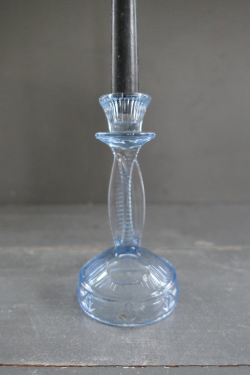 Candelabro Art Déco VEB Sachsenglas Atardecer