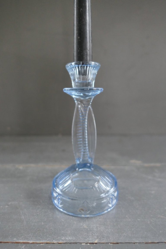 Image 1 of Candelabro Art Déco VEB Sachsenglas Atardecer