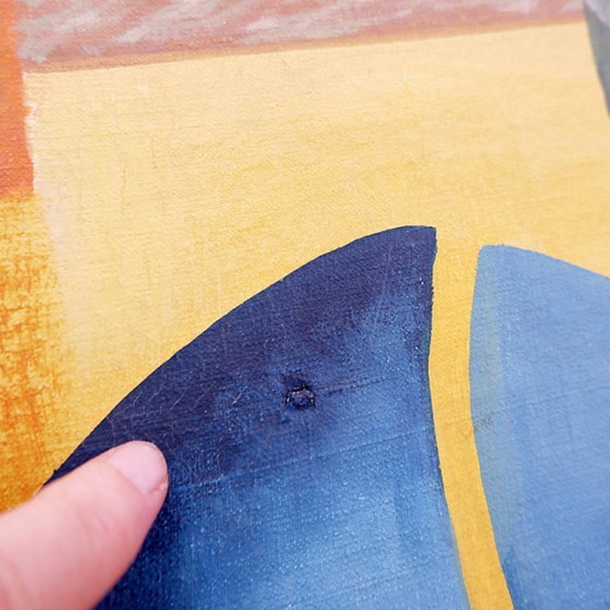 Image 1 of Walter Lewy 1905-1995 Scena surrealista - firmata e datata 1974.