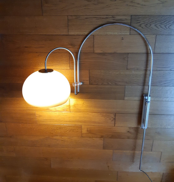 Image 1 of Vintage Design Dijkstra Dubbel Boog Wandlamp, 1970S