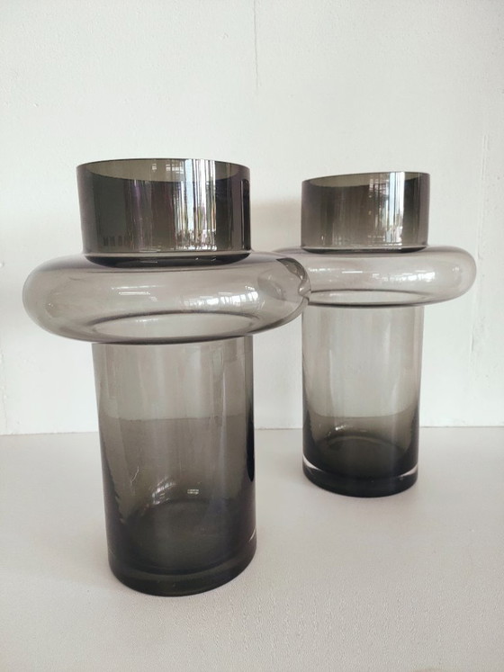 Image 1 of Danish "Nordic" design glass flower vases (Tube vase)