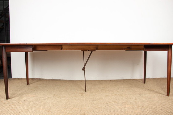 Image 1 of Very Large Danish extensible dining table, 260 cm, in teak by Henry Walter Klein for Bramin 1960.