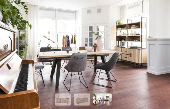 Credenza Xooon Kinna 220 cm — Legno di tram affumicato – Credenze, Wood (photo 5 of 5)