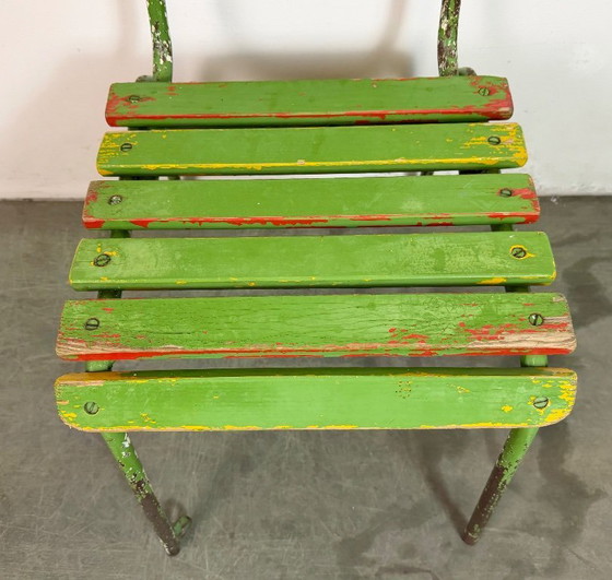 Image 1 of Vintage groene industriële stoel, jaren 60