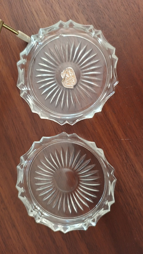 Image 1 of Posavasos de cristal Mid Century Bohemia Glass