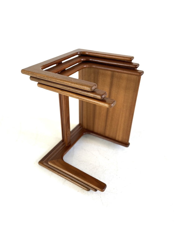 Image 1 of Vintage teskhouten mimiset, Salin Nyborg ‘70