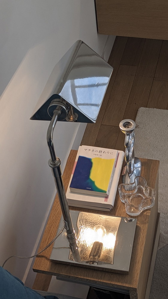 Image 1 of Ralph Lauren Agatha O'Bankers Desk Lamp Extendable Chrome