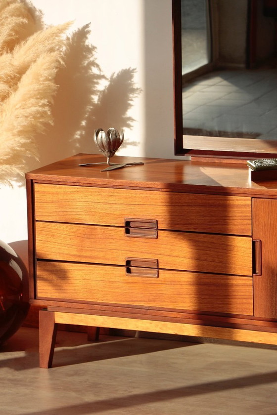 Image 1 of Restored Vintage Teak Dressing Table from the 1960s