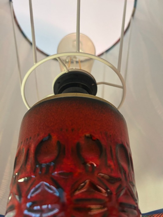 Image 1 of Large statement accent lamp made of Bay ceramic vase – model 608-45 (design: Bodo Mans)