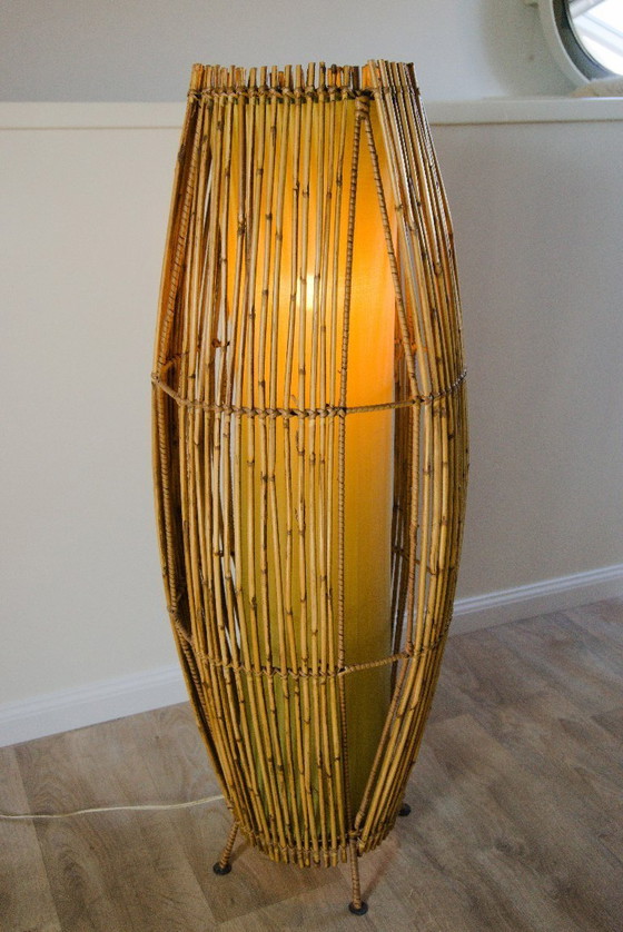 Image 1 of Lampada da terra d'epoca con canna a matita - Modernità di metà secolo