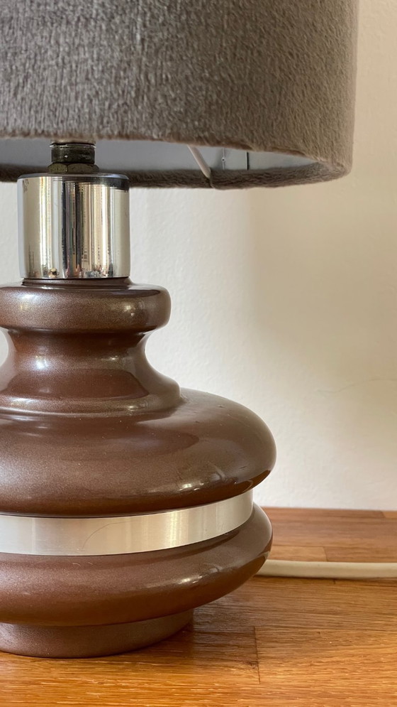 Image 1 of Lamp met rand, jaren 70