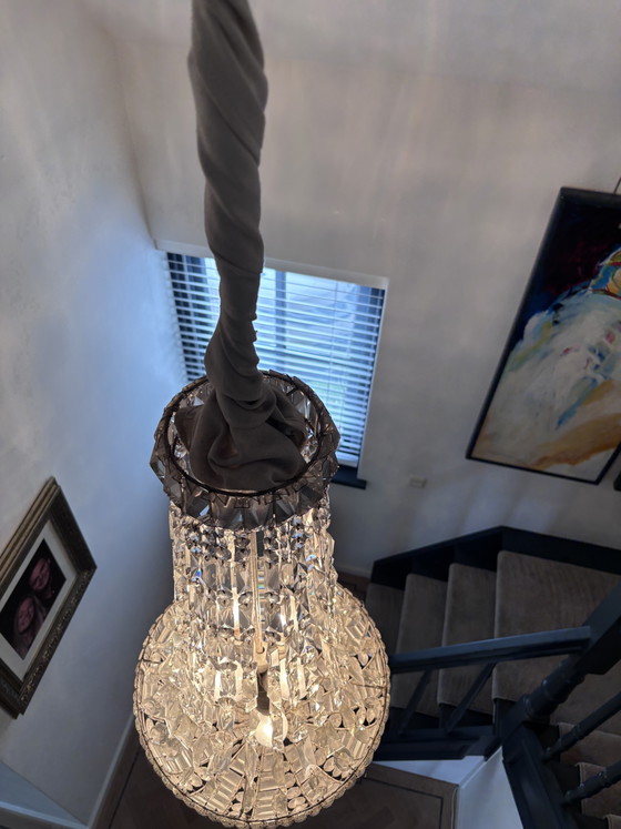 Lampadario Antico Sac De Perle – Crystal, Metal (photo 8 of 11)