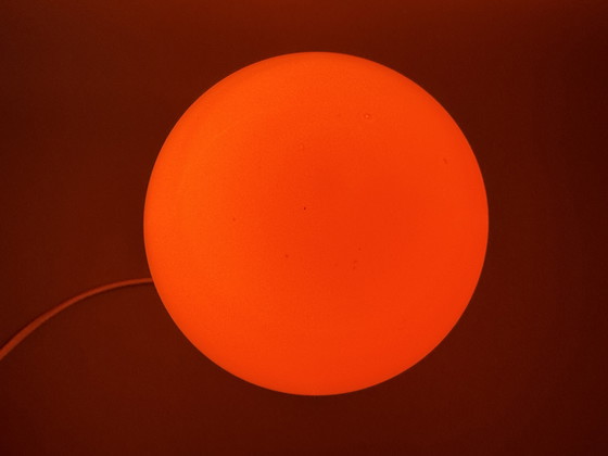 Image 1 of Orange mushroom lamp in Space Age style