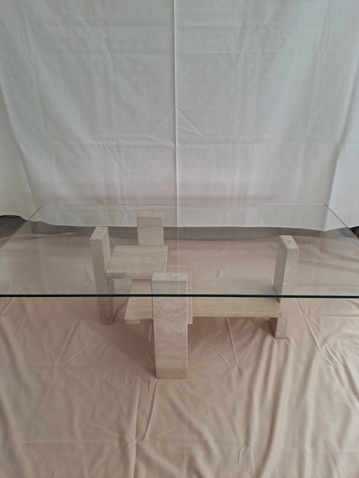 Willy Ballez seventies travertine