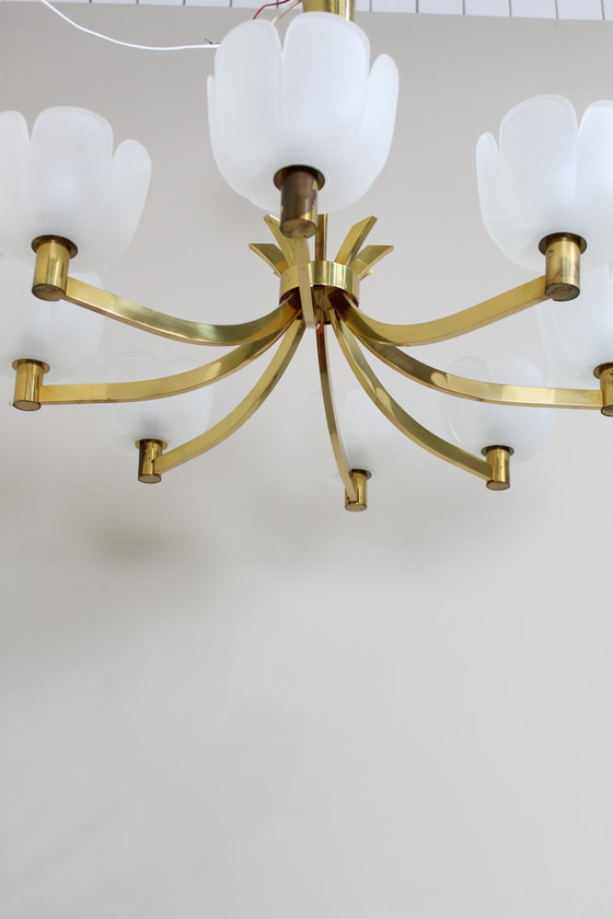 Image 1 of Vintage Pendant Lamp, Chandelier - Brass 1970s