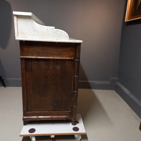 Image 1 of Antiek Frans Faux Bamboo dressoir