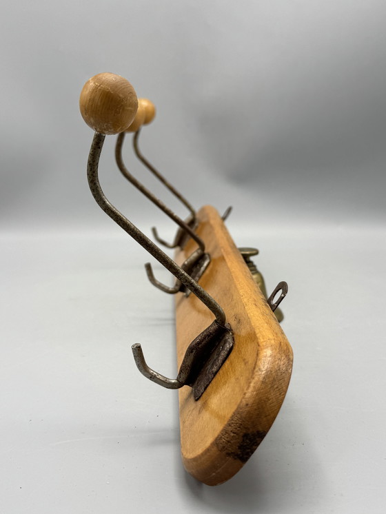 Image 1 of Retro Mid - Century Coat Rack - Authentic & Characterful