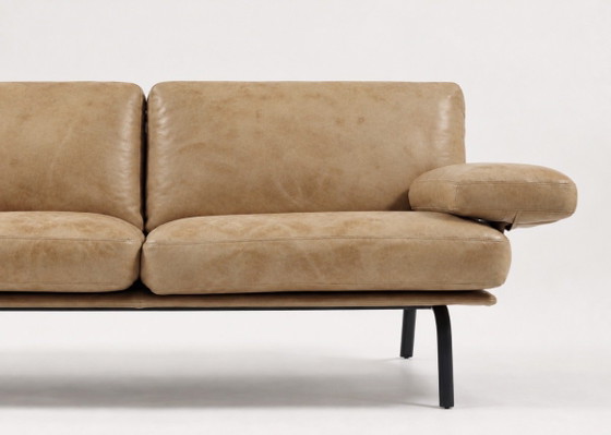 Durlet Newport — Alain Monnens — Leren 3-Zitsbank – 3-5 zitsbanken, Leather, Metal (photo 5 of 9)