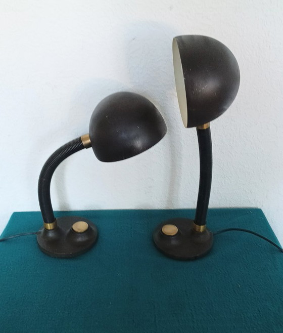 Lámparas de escritorio Hillebrand Two Sixties – Metal, Brass (photo 6 of 13)