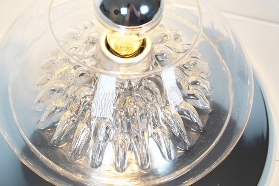 Image 1 of 1x Rare 1970's Italian glass table lamp 