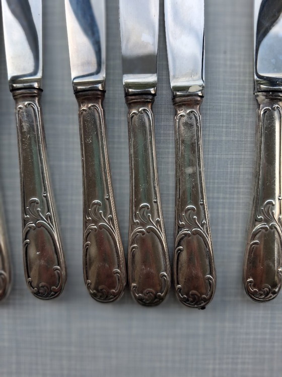 12 Coltelli da dessert argentati – Set di posate, Metal (photo 5 of 9)