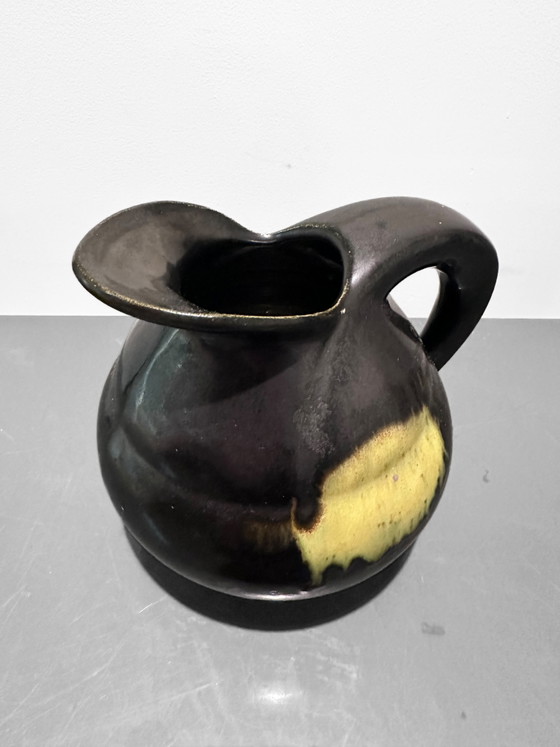Image 1 of Art Deco Glazed Vase from Faiencerie Thulin, Belgium, 1930s