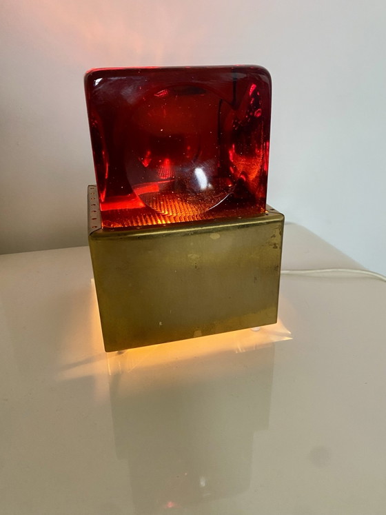 Lampada da tavolo in vetro e ottone – anf, Lampade da tavolo (photo 5 of 10)