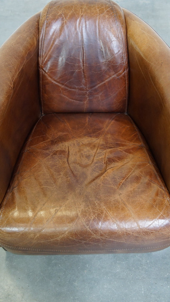 Image 1 of Beef Leather Aviator Armchair/ Armchair