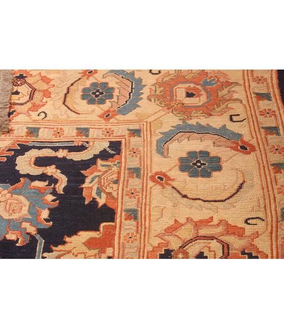 Tapis kilim Sumak tissé à la main 357x273 cm, Laine, Beige (photo 5 sur 9)