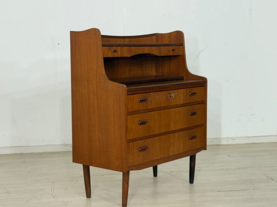 Image 1 of Danish teak secretary desk Vintage writing desk