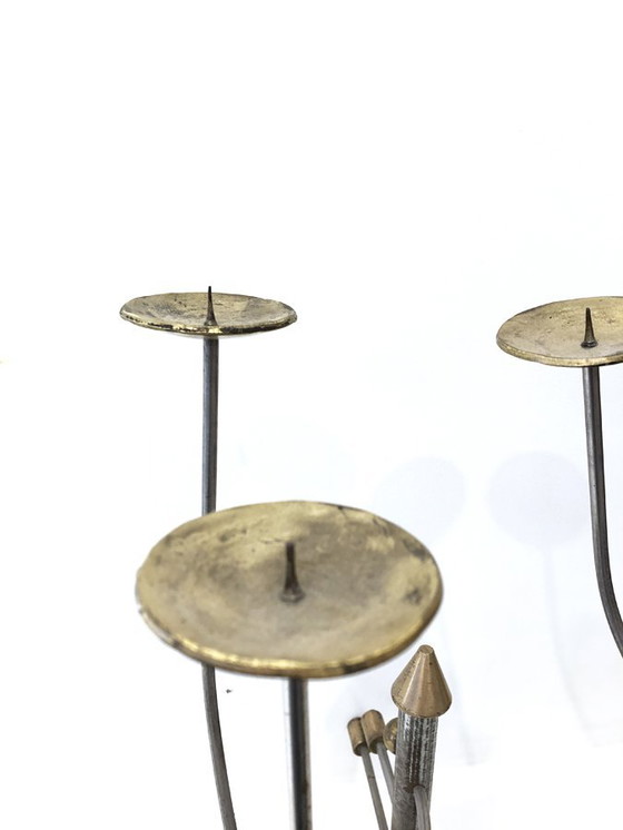 Image 1 of Bronzen kandelaar, Duits ontwerp, 20e eeuw