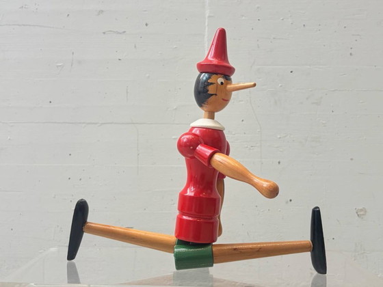 Image 1 of Pinocchio wooden figure, 1950s