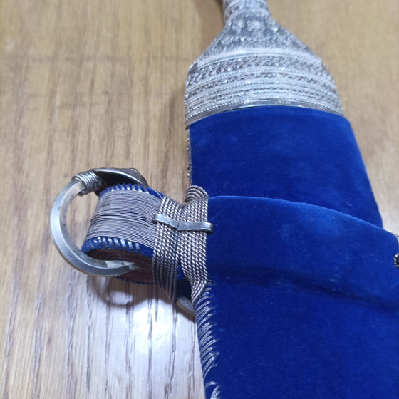 Image 1 of Authentic Artisan Silver Dagger – Handcrafted Masterpiece, 777g