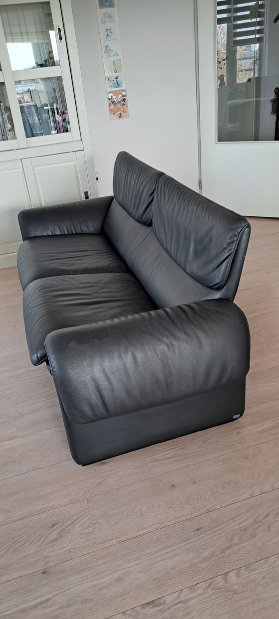 Image 1 of De Sede DS 2011, 2,5-Sitzer, schwarzes Leder